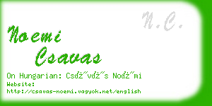 noemi csavas business card